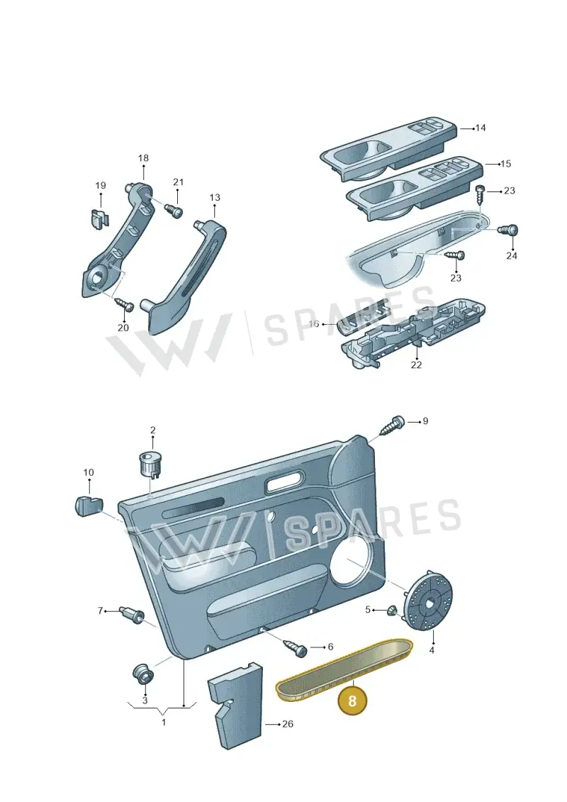 000867098 — Volkswagen Jetta/Wagon (2002-2006) diagram 203867000, position 8