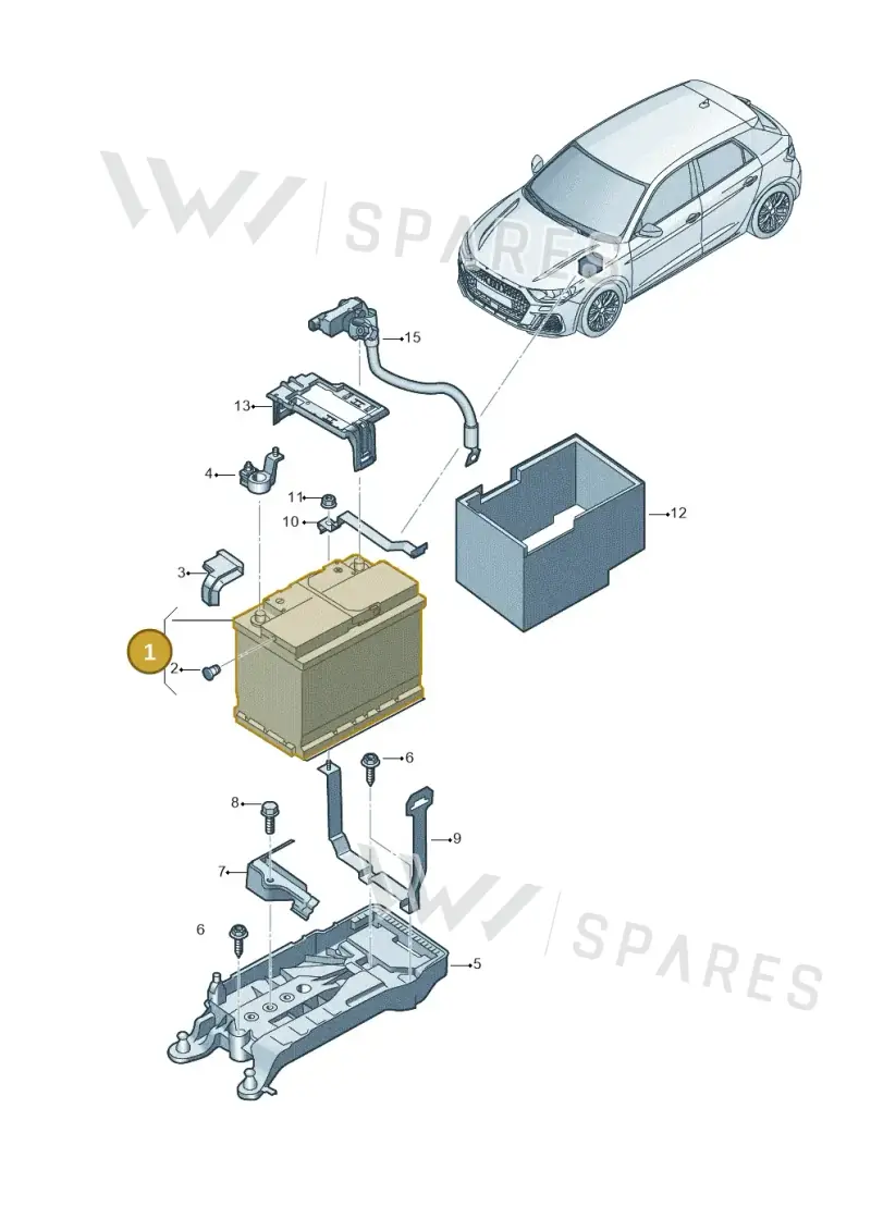 000915089AA — Audi A1 Sportback (2018-2025) diagram 592915000, position 1