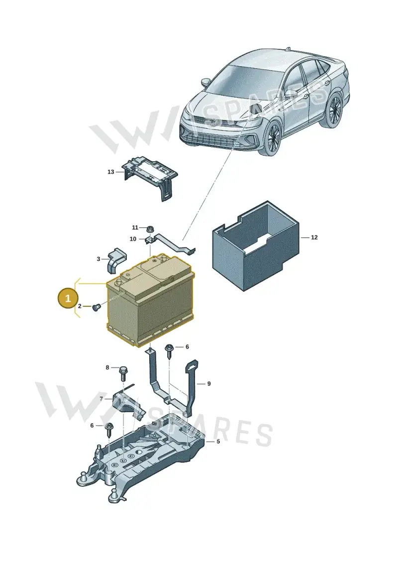 000915089AA — Volkswagen Virtus 1,0 (2022-) diagram 62a915000, position 1