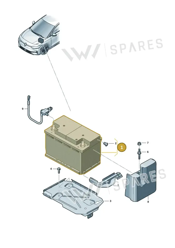 000915089AA — Volkswagen ID.7 (2023-2025) diagram 14b915000, position 1