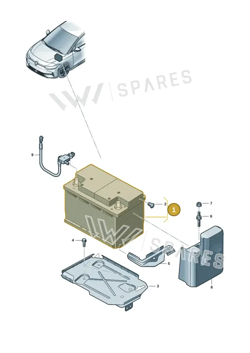 000915089AA — Volkswagen ID.7 (2023-2025) diagram 14b915000, position 1