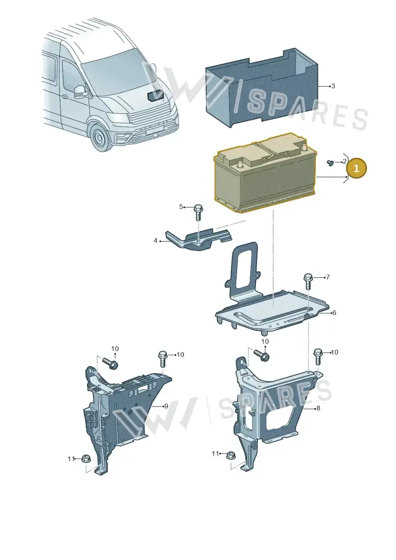 000915089BE — Volkswagen MAN TGE 55 (2016-2021) diagram 806915100, position 1