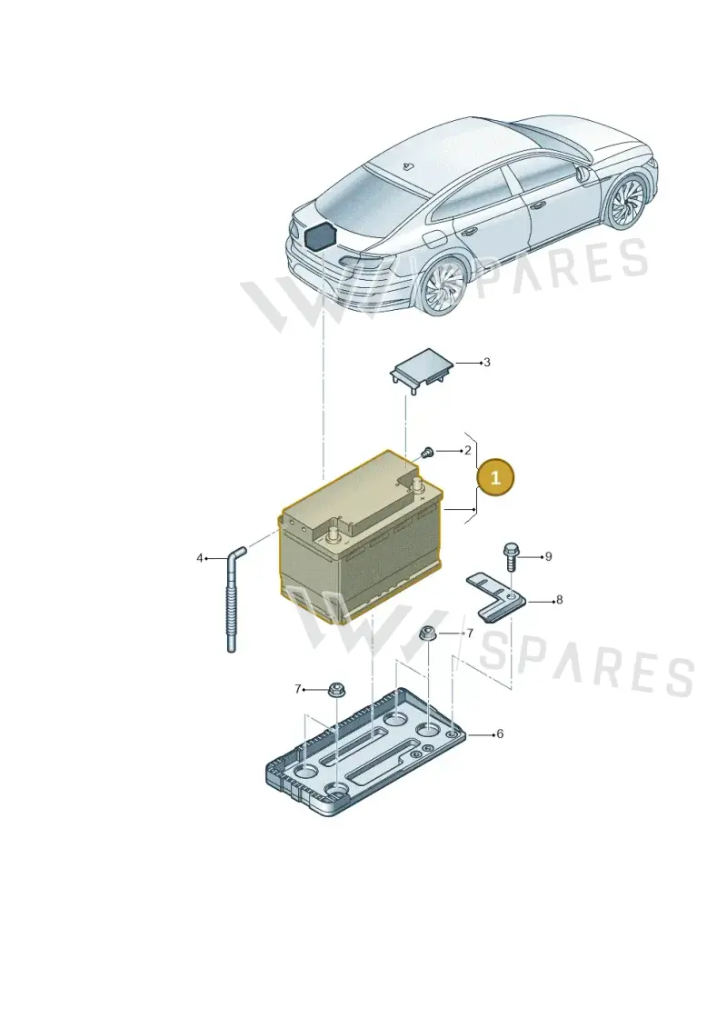 000915089BE — Volkswagen Arteon (2017-2023) diagram 828915100, position 1