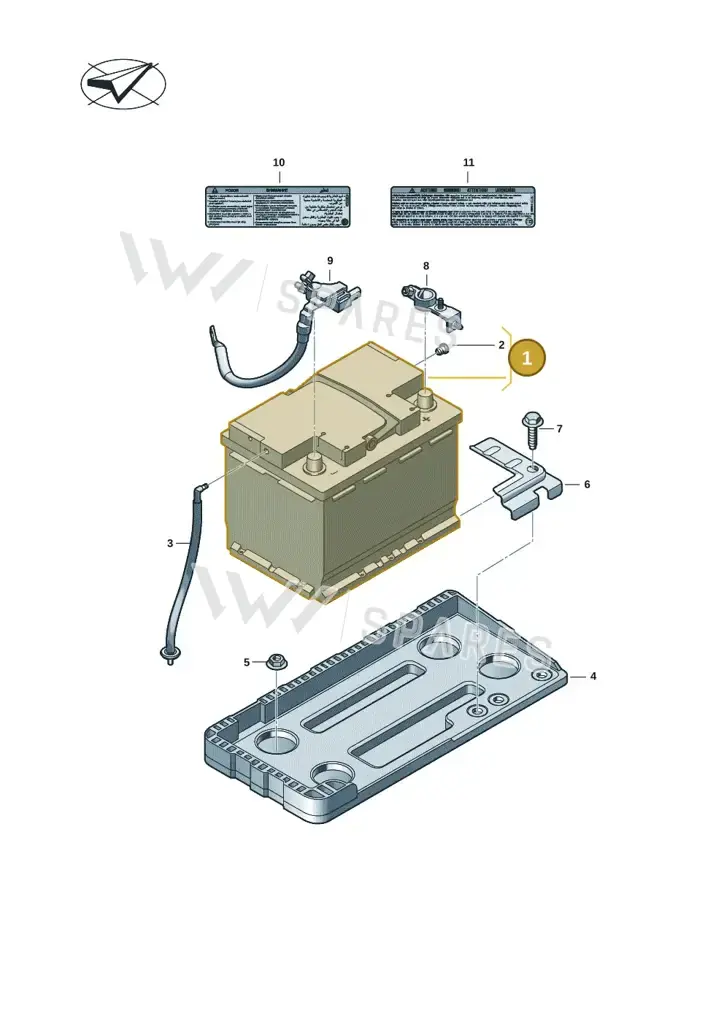 000915089BE — Volkswagen Passat estate (2023-) diagram 3j0915020, position 1