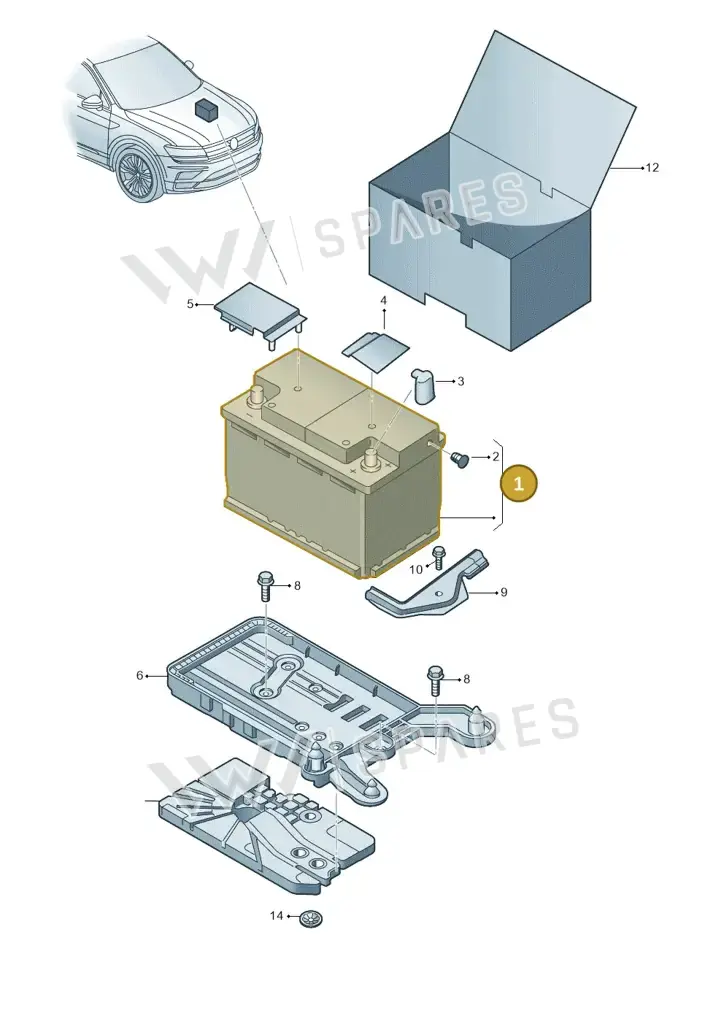 000915089B — Volkswagen Tiguan (2017-) diagram 884915000, position 1