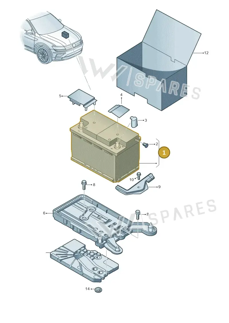 000915089B — Volkswagen Tiguan (2017-) diagram 884915000, position 1