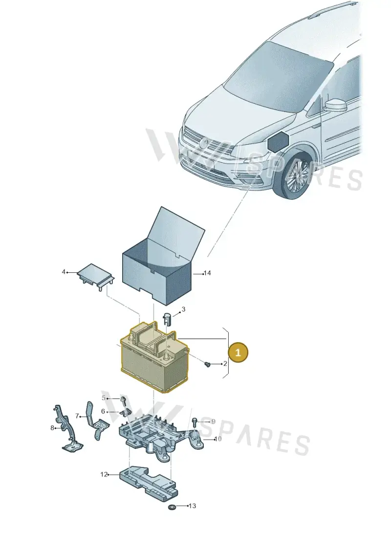 000915089E — Volkswagen Caddy kombi (2015-2020) diagram 866915000, position 1