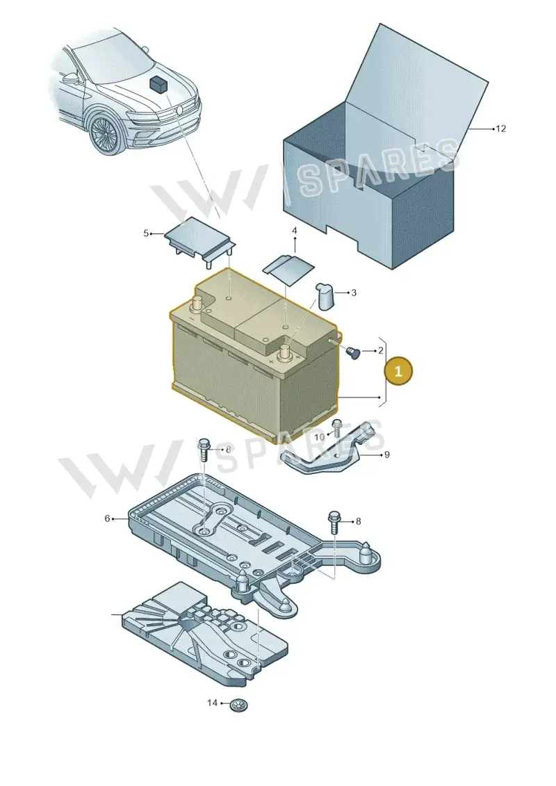 000915089E — Volkswagen Tiguan 2.0 4Motion (2017-2024) diagram 884915000, position 1