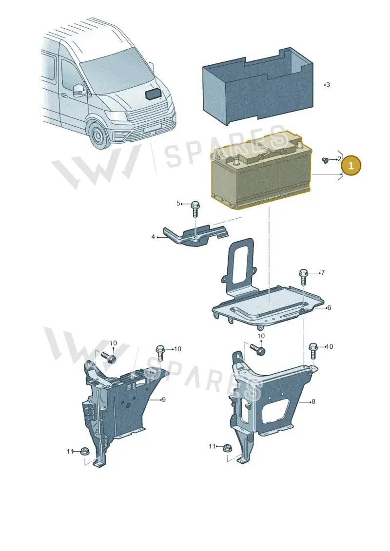 000915089J — Volkswagen MAN TGE 55 (2016-2021) diagram 806915100, position 1