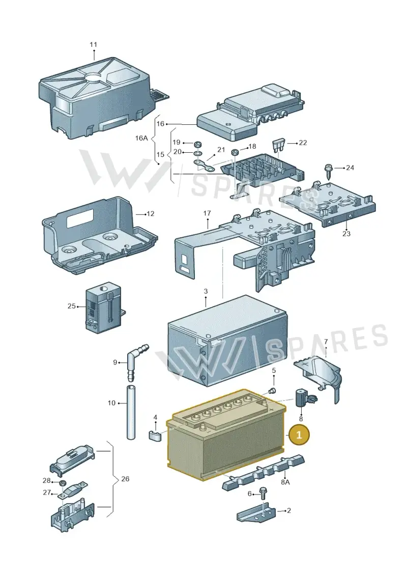 000915105AC — Volkswagen LUPO/3L TDI (2003-2005) diagram 121915100, position 1