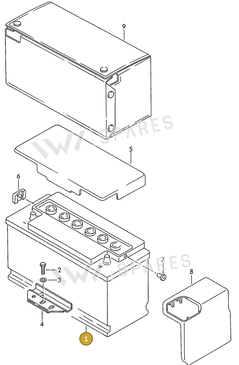 000915105AD — Volkswagen Corrado (1989-1995) diagram 002167300, position 1