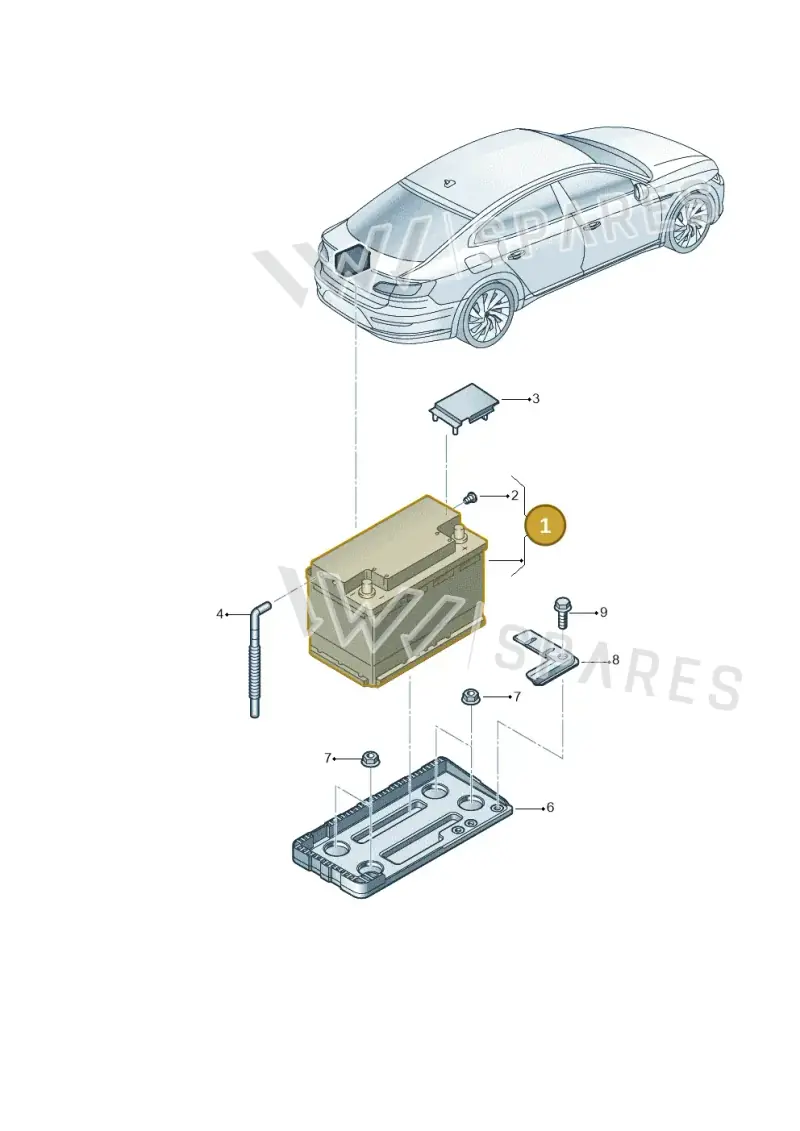 000915105CB — Volkswagen Arteon (2017-2023) diagram 828915100, position 1