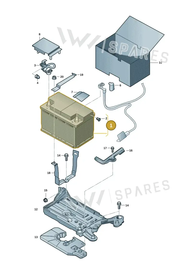 000915105DD — Volkswagen Taos 1.4 (2020-2024) diagram 2gm915000, position 1