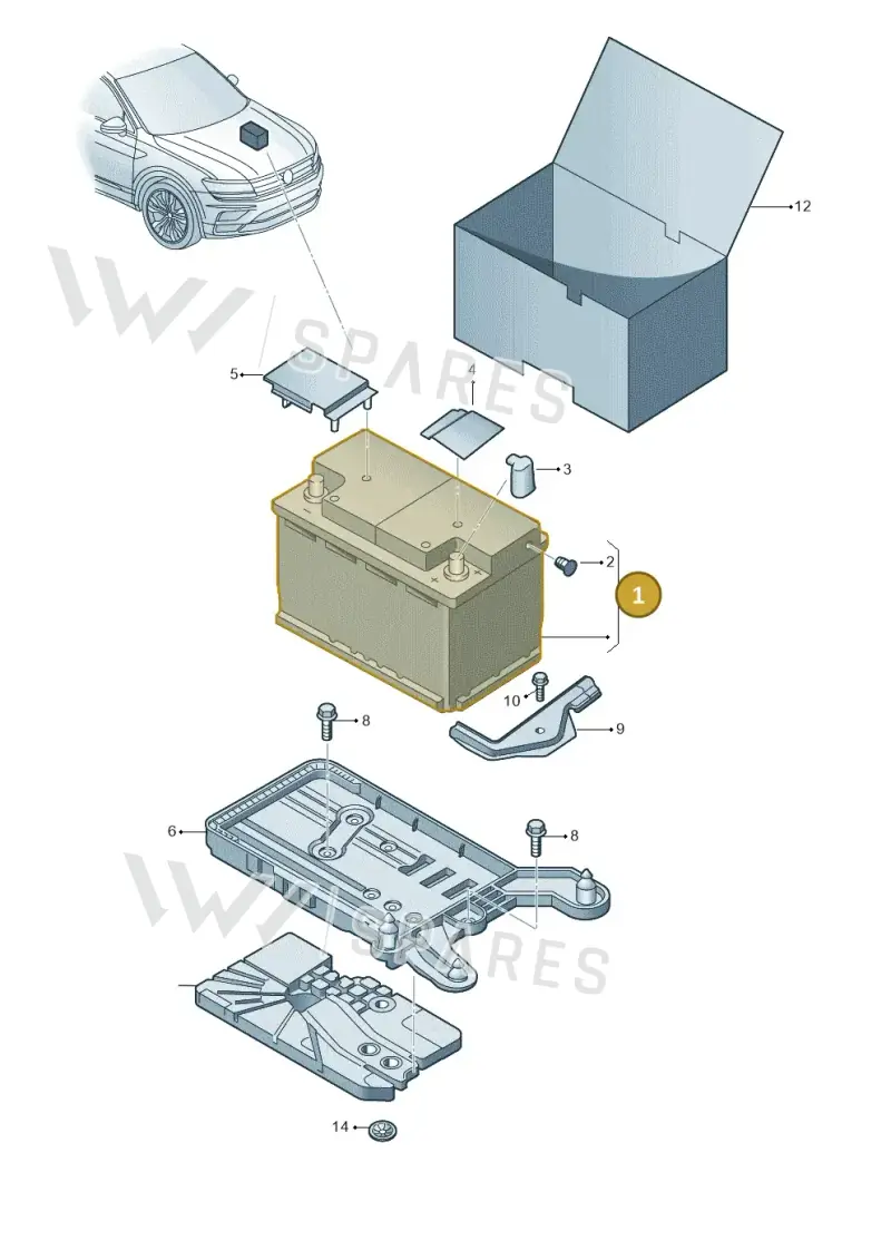 000915105DG — Volkswagen Tiguan 2.0 4Motion (2017-2024) diagram 884915000, position 1