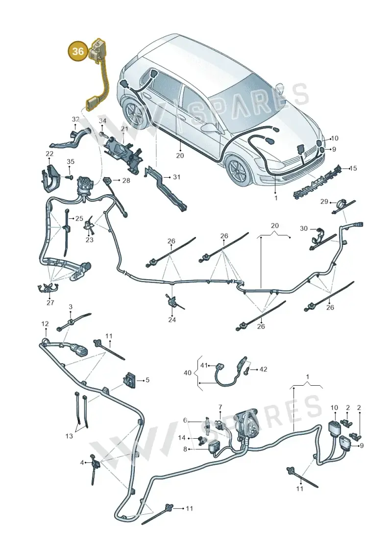 000915651A — Volkswagen E-Golf (2014-2021) diagram 774971080, position 36