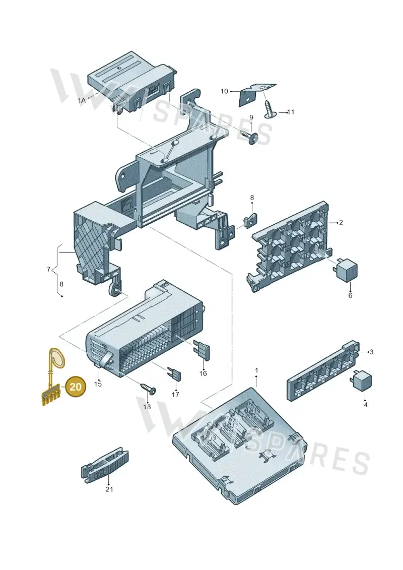 000937524 — Volkswagen Golf Plus 1.6 (2009-2011) diagram 650937000, position 20