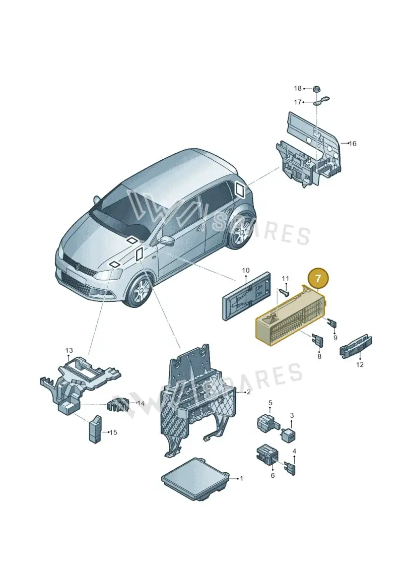 000937615 — Volkswagen Polo (2012-2014) diagram 747937000, position 7
