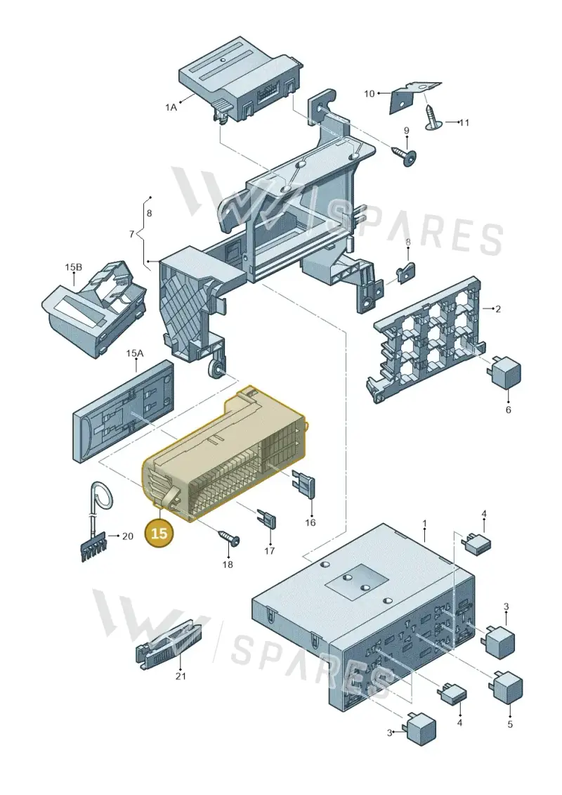 000937615A — Volkswagen Caddy panel van (2008-2010) diagram 409937000, position 15