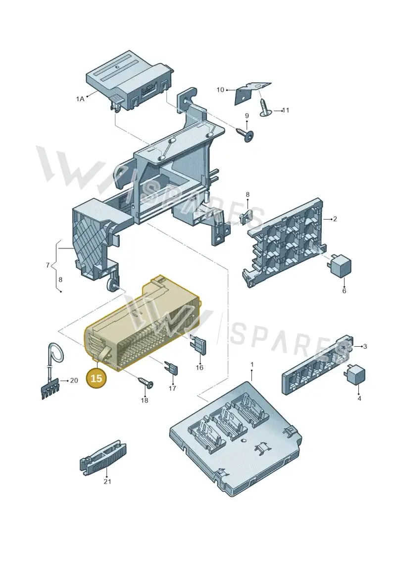 000937615A — Volkswagen Golf Plus (2011-2014) diagram 650937000, position 15