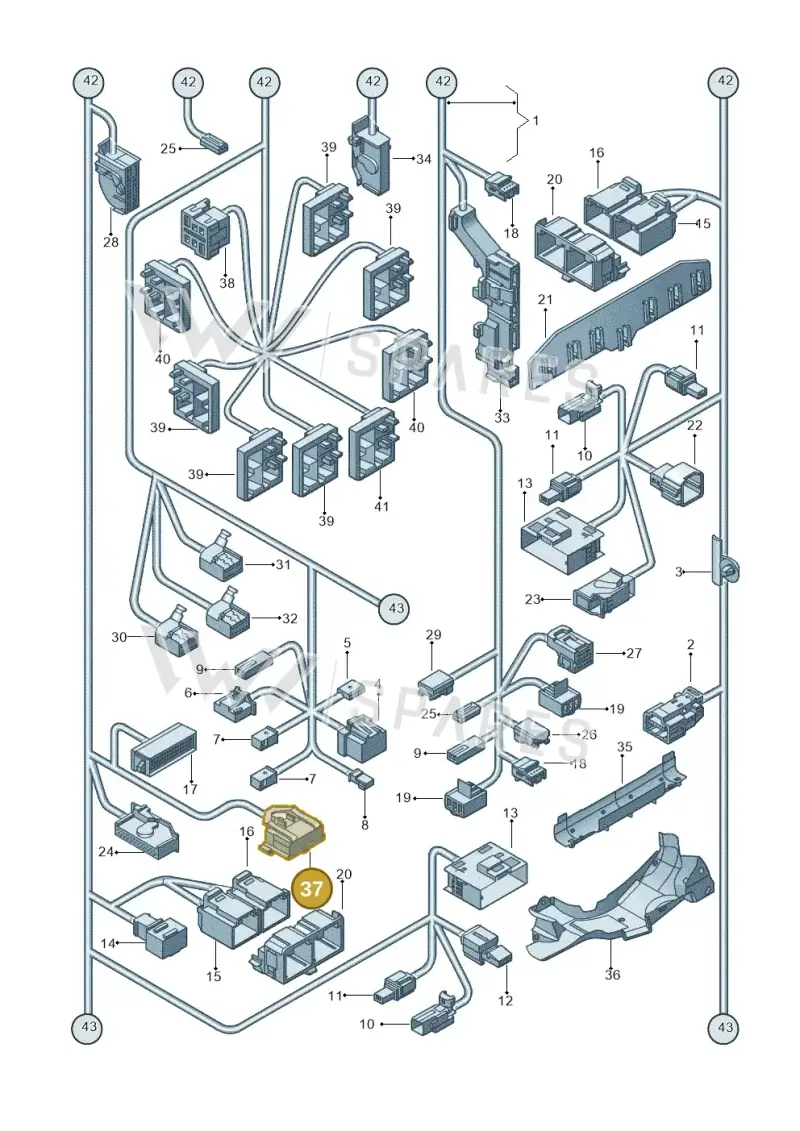 000937615B — Volkswagen New beetle (2011-2016) diagram 715971830, position 37