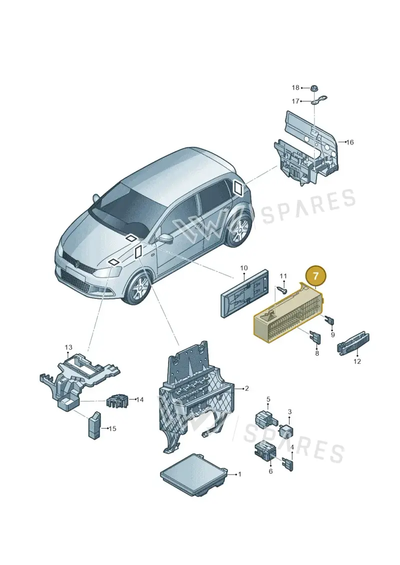 000937615B — Volkswagen Polo (2012-2014) diagram 747937000, position 7