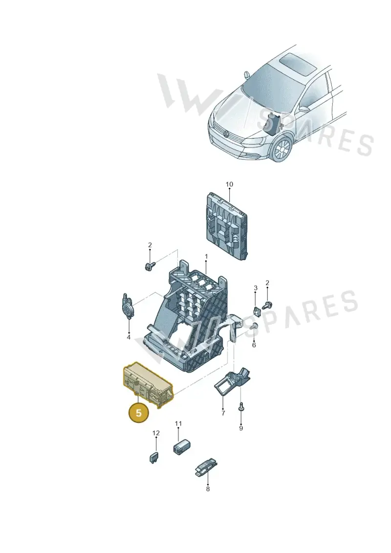 000937615B — Volkswagen Jetta (2014-2017) diagram 789937000, position 5