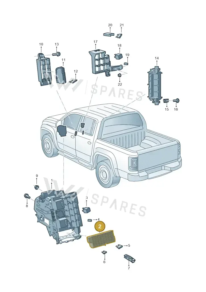 000941828A — Volkswagen Amarok twin cab (2022-) diagram 894937000, position 2