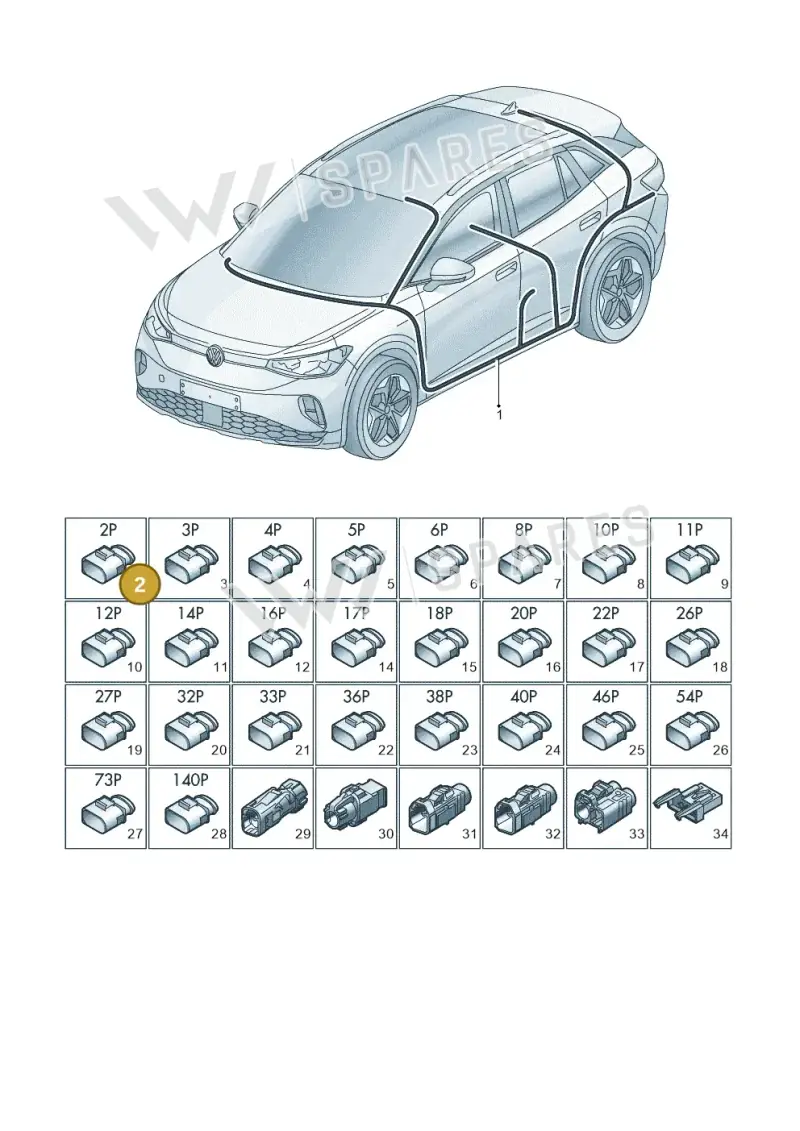 000971582AA — Volkswagen ID.4 (2020-2025) diagram 11a971090, position 2
