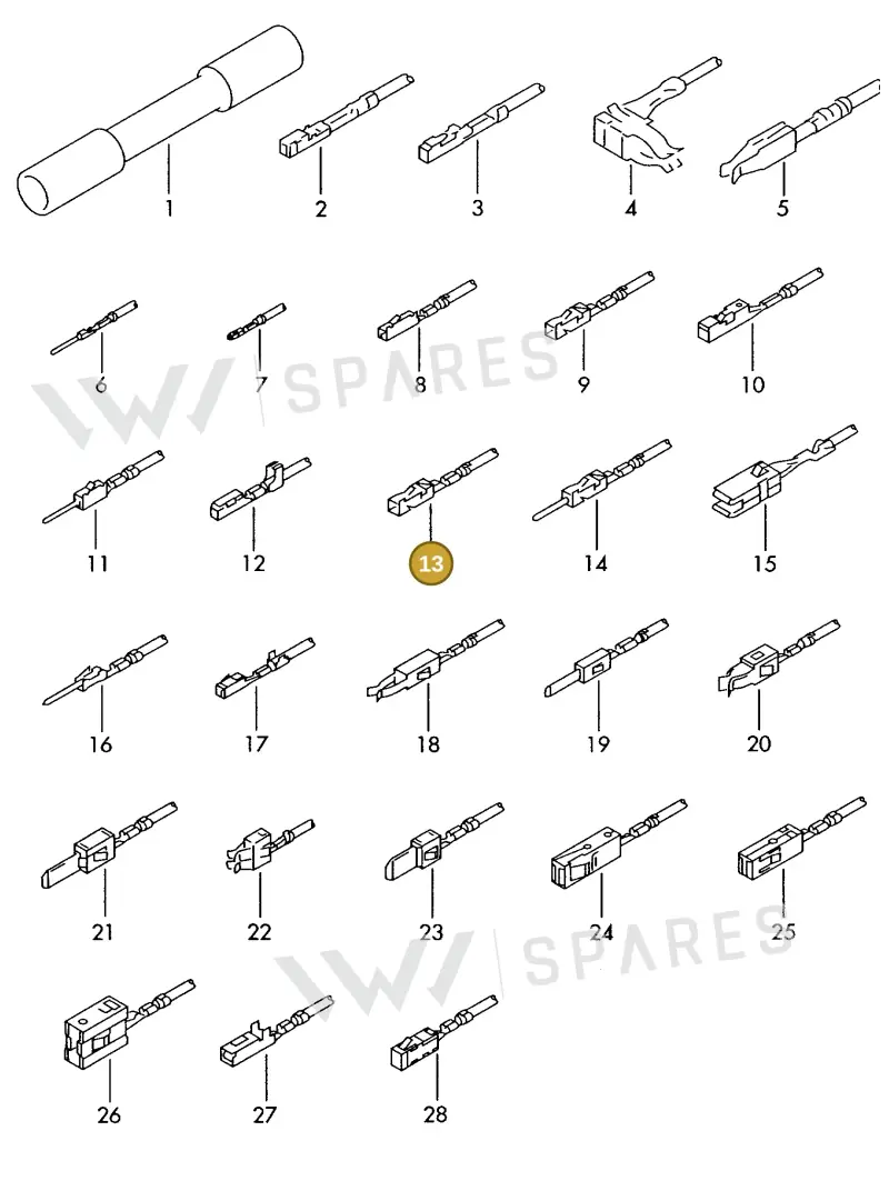 000979014A — Volkswagen 1J0 platform diagram 198979300, position 13