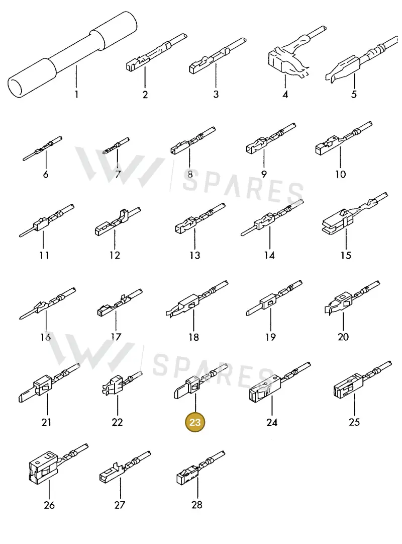000979024E — Volkswagen 1J0 platform diagram 198979300, position 23