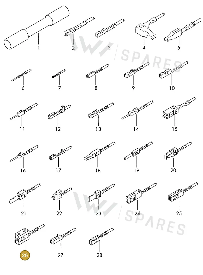 000979027EC — Volkswagen 1J0 platform diagram 198979300, position 26