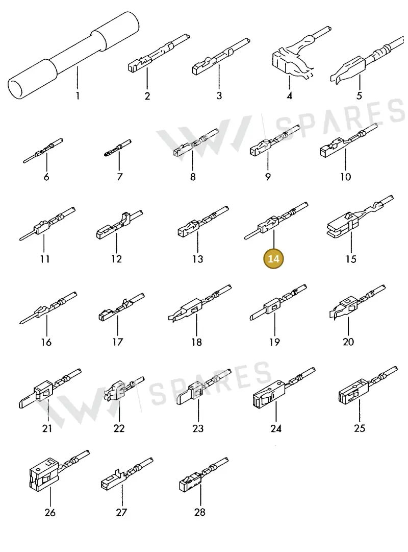 000979035E — Skoda 1J0 platform diagram 198979300, position 14