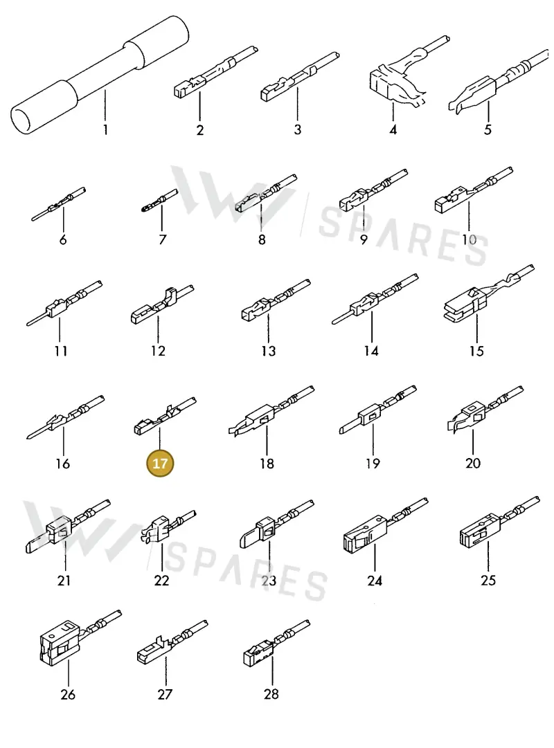 000979117A — Volkswagen 1J0 platform diagram 198979300, position 17