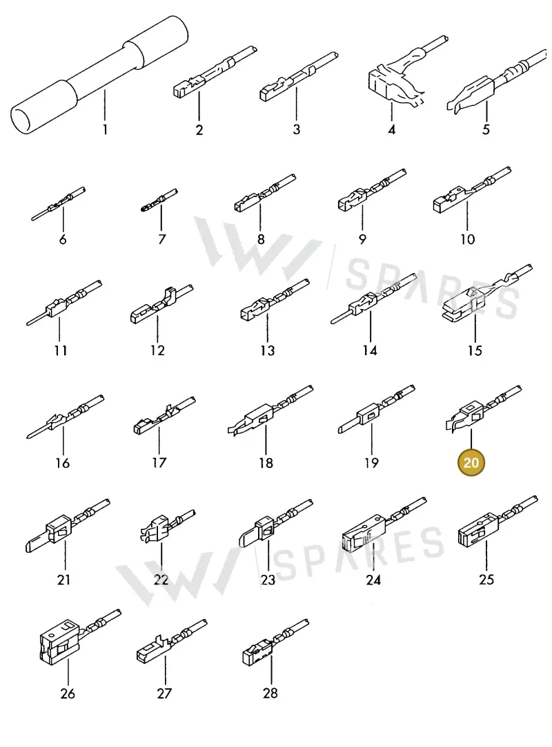 000979120A — Volkswagen 1J0 platform diagram 198979300, position 20