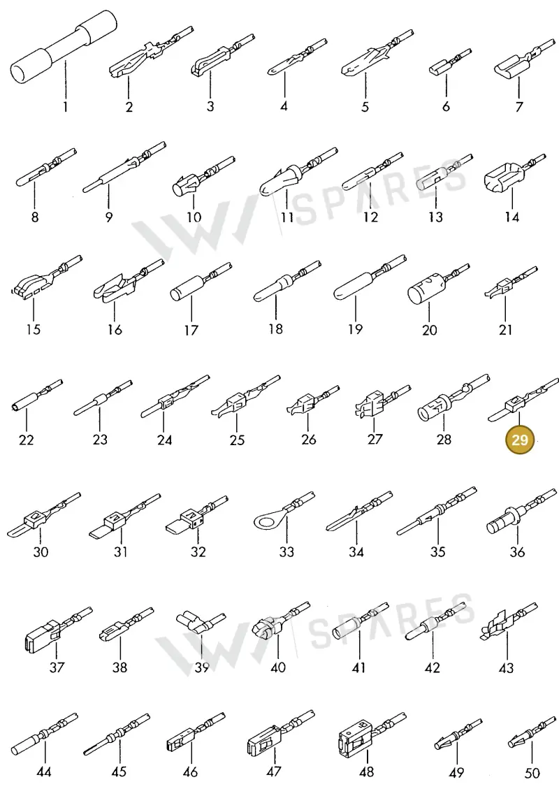 000979129EA — Volkswagen 1J0 platform diagram 198979400, position 29