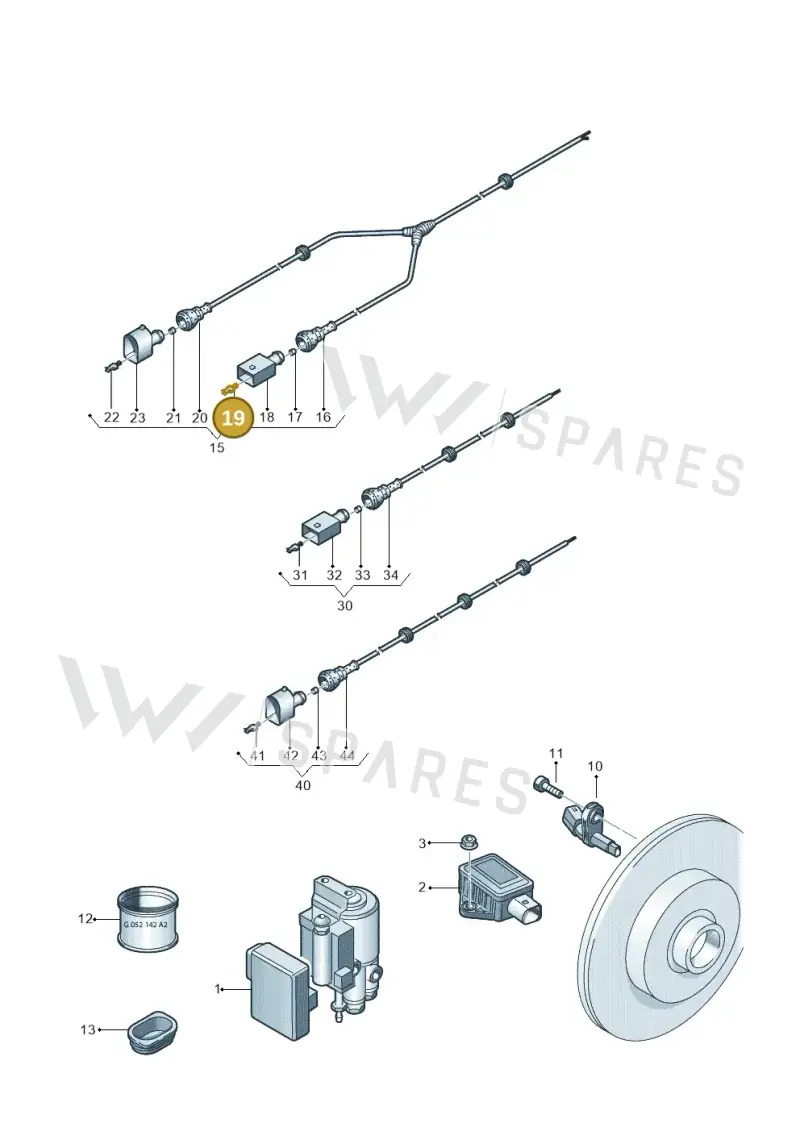 000979132E — Volkswagen Transp. caravelle (2011-2015) diagram 410927000, position 19