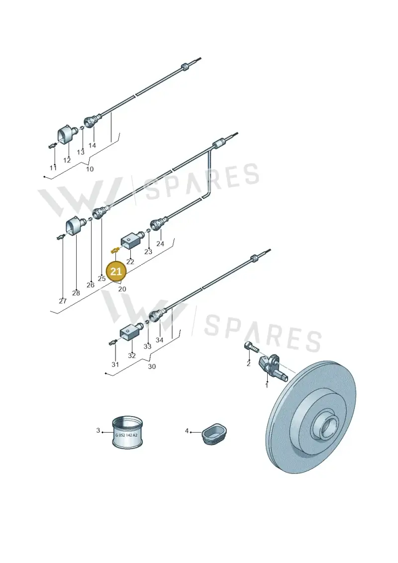000979132E — Volkswagen Transp. caravelle (2011-2015) diagram 410927010, position 21
