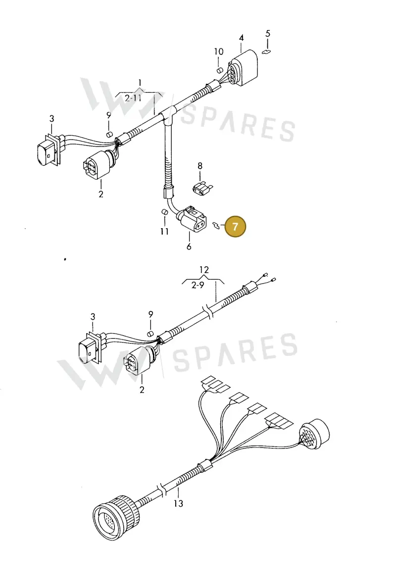 000979133E — Volkswagen MARINE-MOTOR           02> (2002-) diagram 277970050, position 7