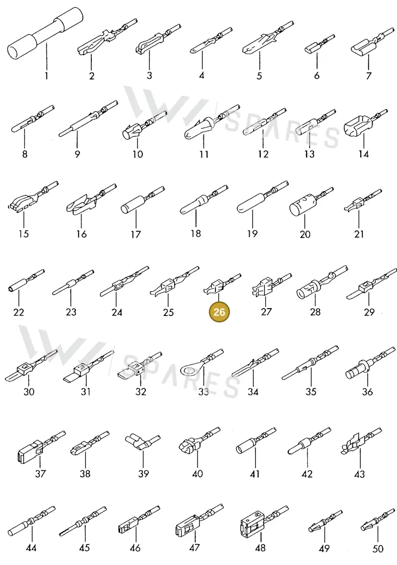 000979133EA — Volkswagen 1J0 platform diagram 198979400, position 26