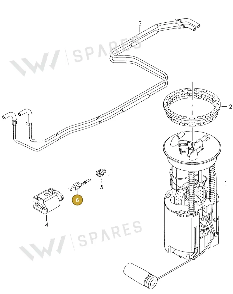 000979133E — Volkswagen LT, LT 4X4 (2003-2006) diagram 176919400, position 6