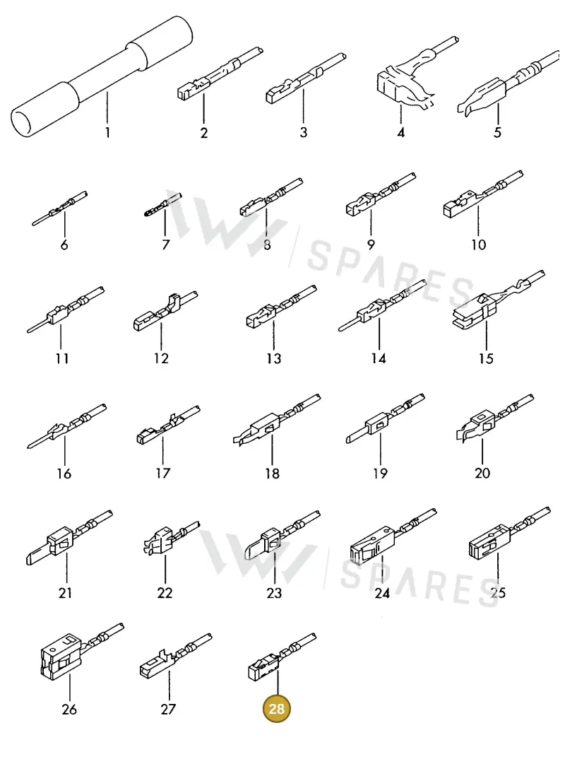 000979135E — Volkswagen 1J0 platform diagram 198979300, position 28