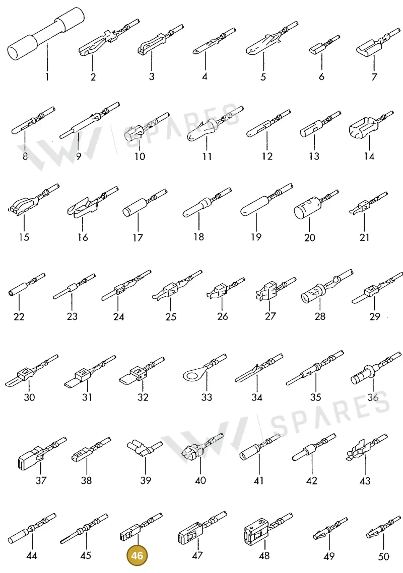 000979150EA — Volkswagen 1J0 platform diagram 198979400, position 46