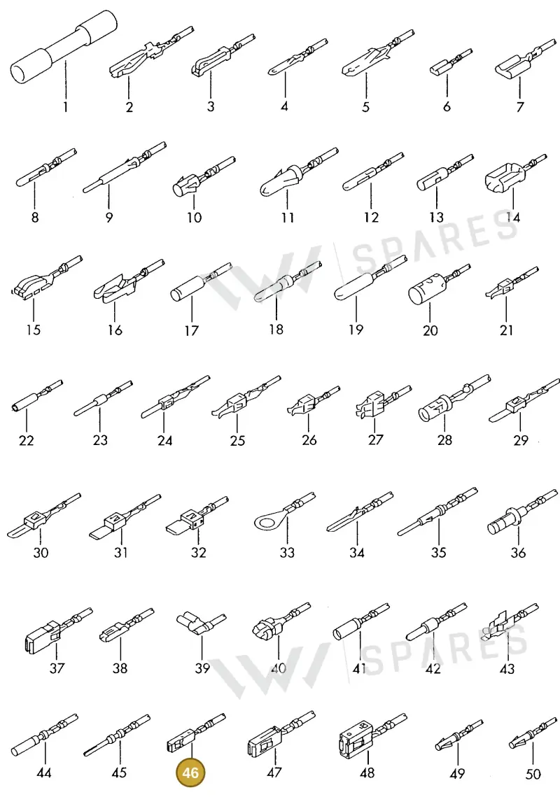 000979150EC — Volkswagen 1J0 platform diagram 198979400, position 46