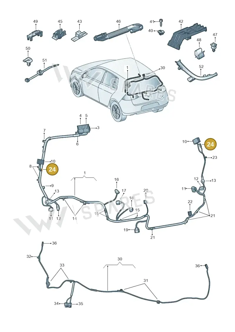 000979203E — Volkswagen Golf 2.0 (2016-2020) diagram 827972860, position 24