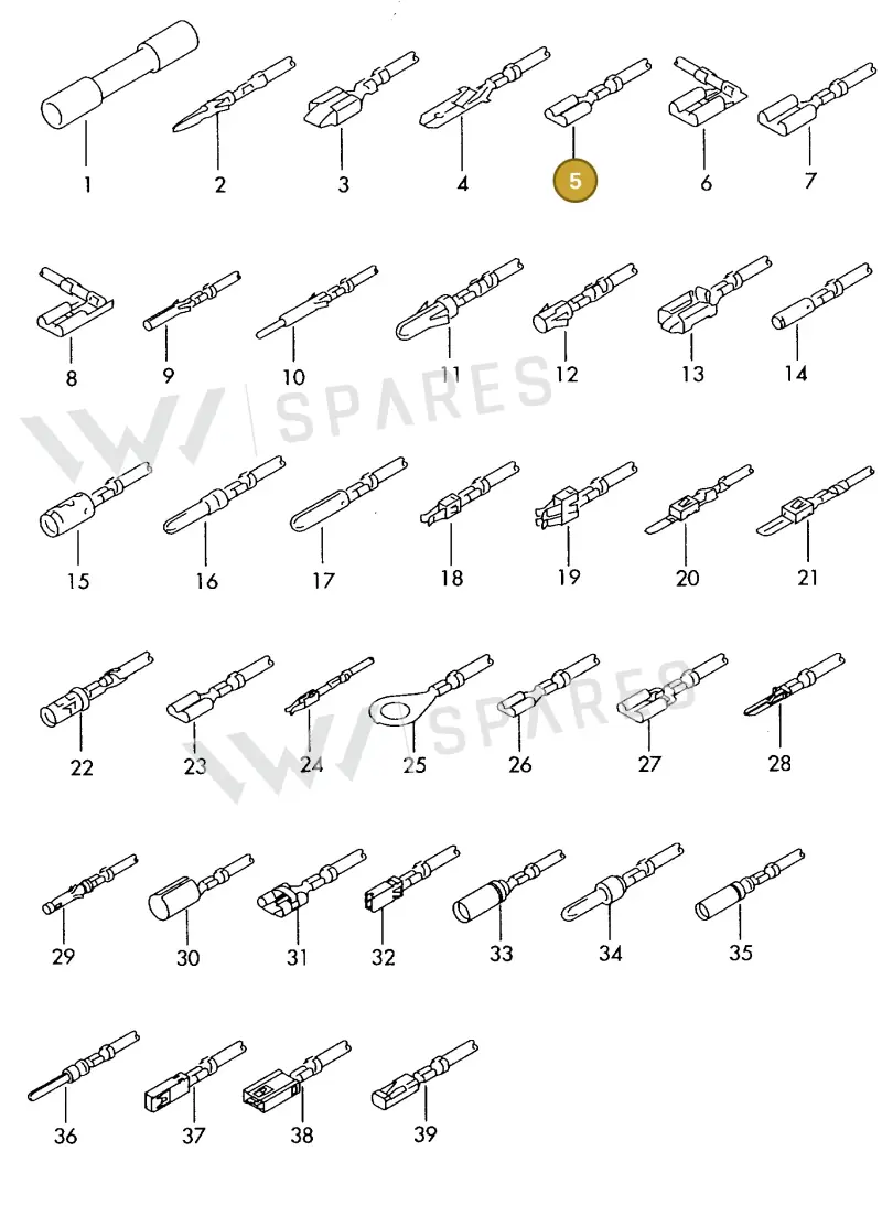 000979204E — Volkswagen 1J0 platform diagram 198979500, position 5