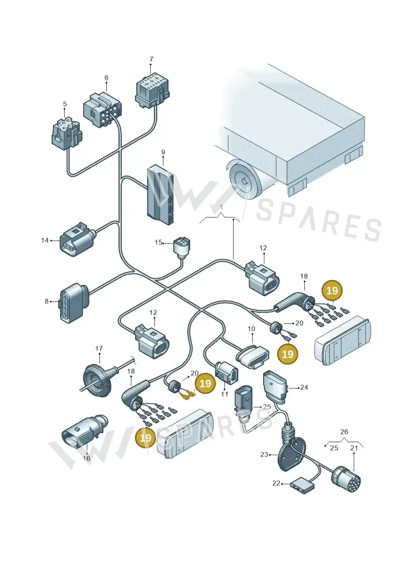 000979204E — Volkswagen Single-cab transp. (2019-2024) diagram 862972810, position 19