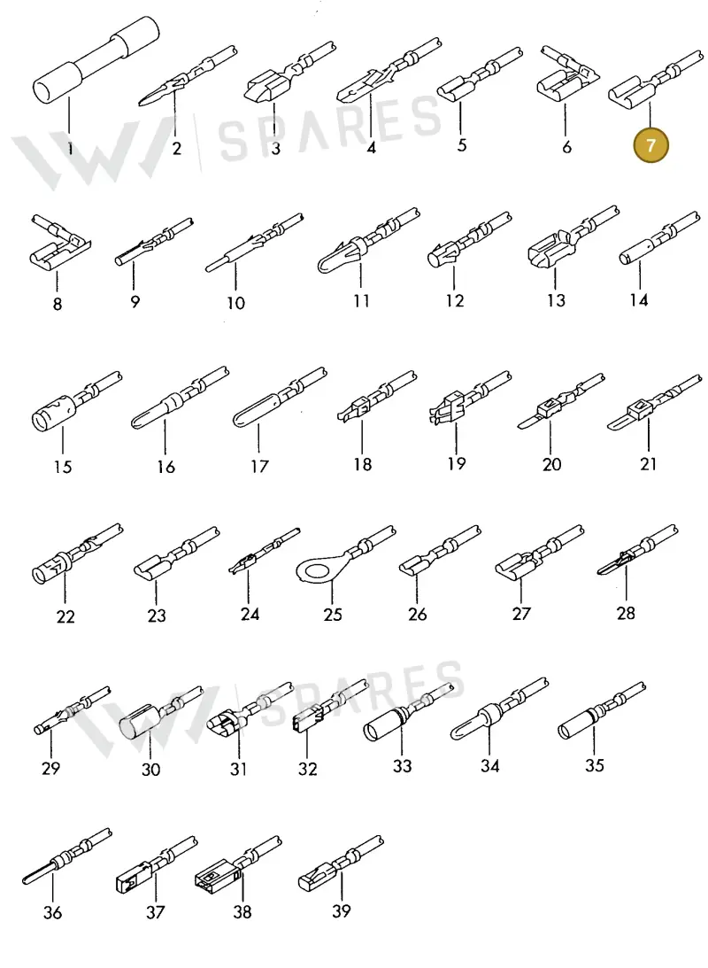 000979206E — Volkswagen 1J0 platform diagram 198979500, position 7