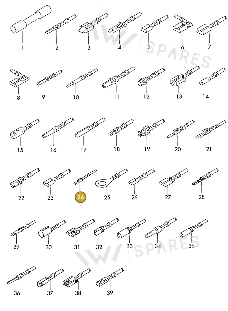 000979223E — Volkswagen 1J0 platform diagram 198979500, position 24