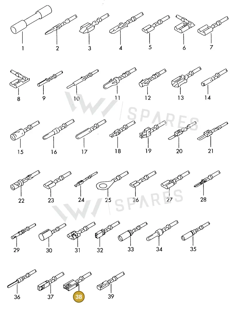 000979243EC — Skoda 1J0 platform diagram 198979500, position 38
