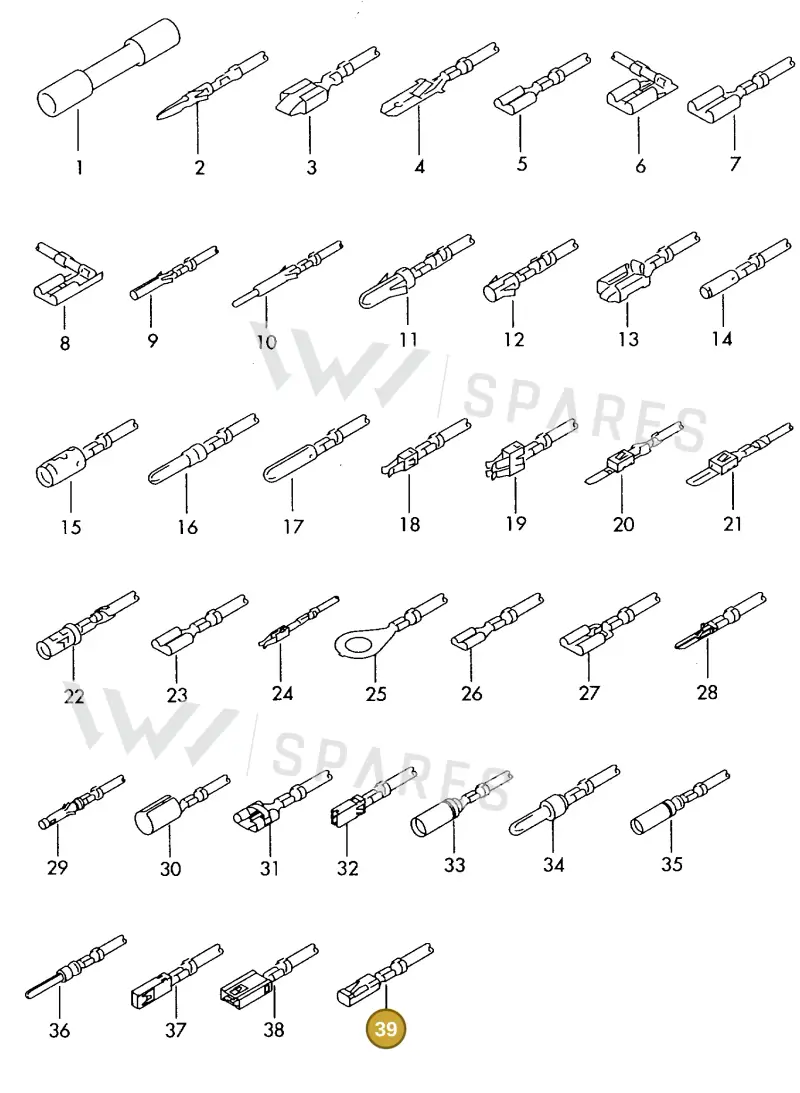 000979246E — Volkswagen 1J0 platform diagram 198979500, position 39